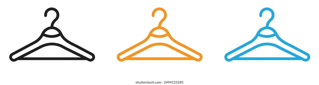 hanger icon vector logo set collection for web app ui