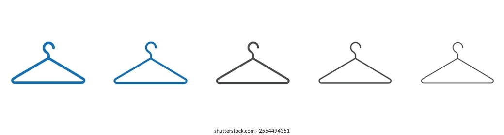 Hanger icon vector set collection for web