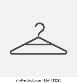 Hanger icon vector sign illustration flat style trendy. vector on blank background. vector eps 10