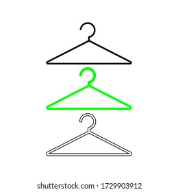 Hanger icon vector sign illustration flat style trendy. vector on white background eps8