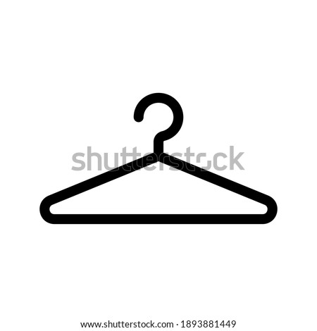 Hanger icon vector sign illustration flat style trendy. vector on blank background