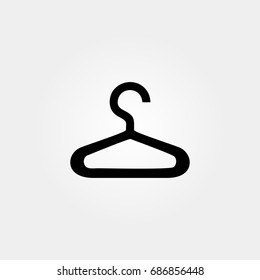 hanger icon. vector sign symbol on white background