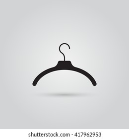 Hanger icon vector, solid logo illustration, pictogram isolated on gray