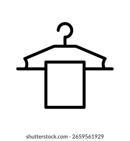 ícone de cabide modelo de vetor ilustração logotipo design