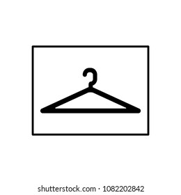 Hanger icon vector trendy