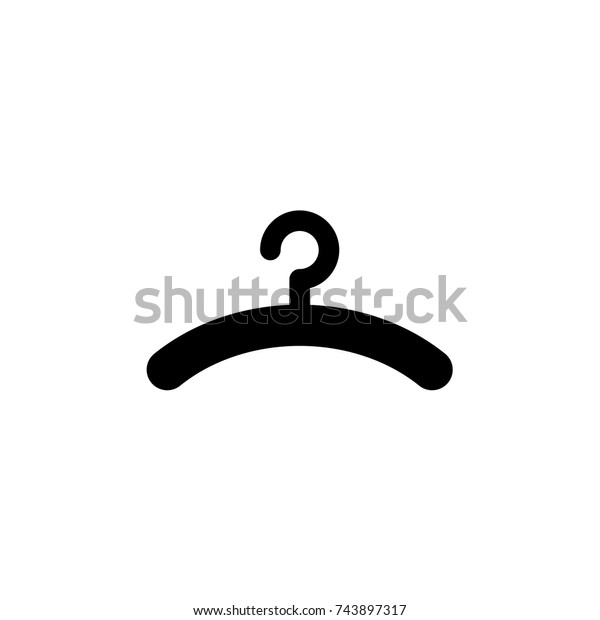 hanger icon, hanger icon vector, in trendy\
flat style isolated on white background. hanger icon image, hanger\
icon illustration