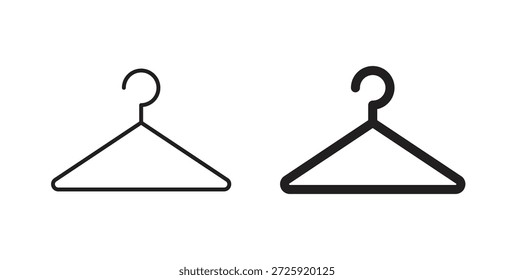 Colgar iconos. Icono lineal de Vector aislado sobre fondo blanco.