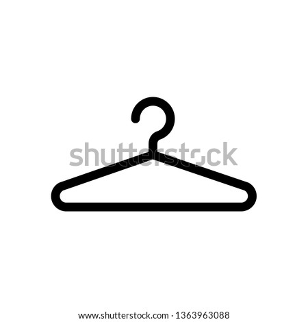 Hanger icon,vector illustration. Flat design style. vector hanger icon illustration isolated on White background, hanger icon Eps10. hanger icons graphic design vector symbols.