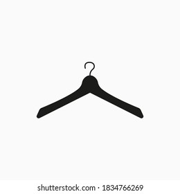 Hanger isolierte Symbol. Kleiderhänger, flach Symbol. Vektorgrafik