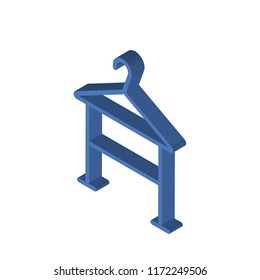 Hanger isometric left top view 3D icon