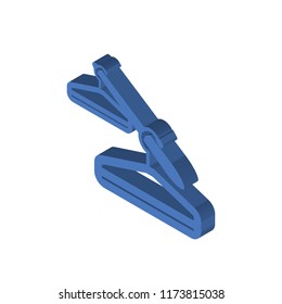 Hanger isometric left top view 3D icon