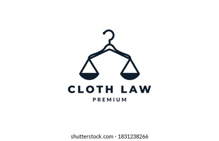 hanger with legal scales vector icon illustration design 