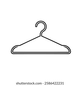 hanger line art vector on white background