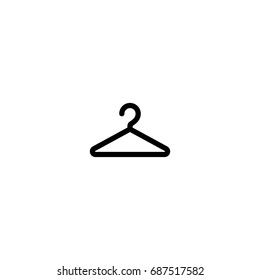 hanger line black icon