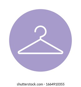 línea de elevación y estilo de bloque diseño de icono, vestimenta estilo moda ropa tienda de ropa tela tela tela de venta y el tema Vector ilustración