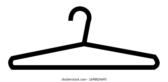 hanger line icon for mobile app and web