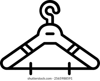 Hanger Line Vector Icon Design