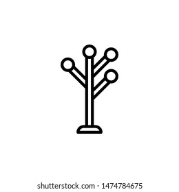 Hanger Line Vector. Outline Icon Style Illustration