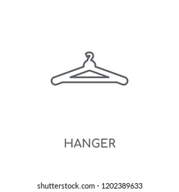 Hanger linear icon. Hanger concept stroke symbol design. Thin graphic elements vector illustration, outline pattern on a white background, eps 10.