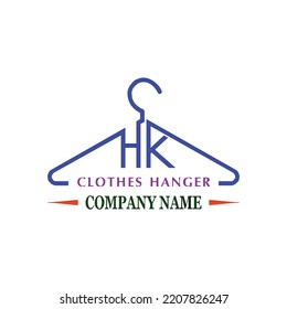 hanger logo for clothes and clothes for display in the store

