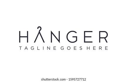 Hanger Logo Design Vector Editable
