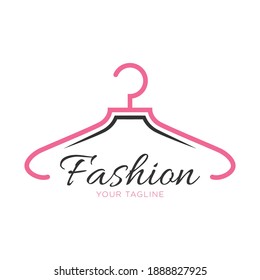 Hanger Logo Fashion Design Vector. 