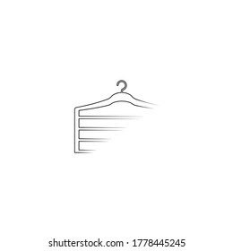 Hanger logo flat design vector template