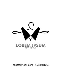 hanger logo icon for boutique and fashion company