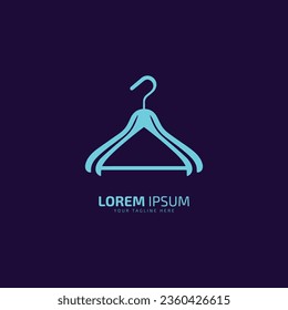 Símbolo del colgador del diseño de la ilustración del vector del logotipo del logotipo del colgador