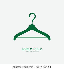 hanger logo, vector, hanger icon, silhouette design minimal symbol