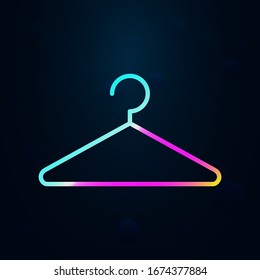 colgar en un icono de estilo nolan. Línea delgada simple, contorno vectorial de iconos de hotel para ui y ux, sitio web o aplicación móvil