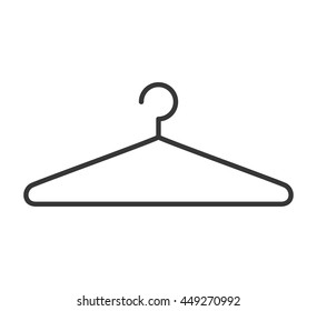 Hanger object concept represented by hook icon. Isolated and flat illustration 