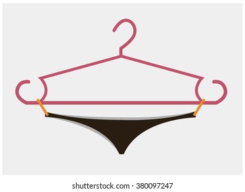 Hanger with panty