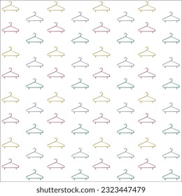 Hanger Pattern Illustration - Laundry Object Illustration