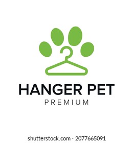 hanger pet logo icon vector template