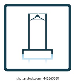 Hanger rail icon. Shadow reflection design. Vector illustration.