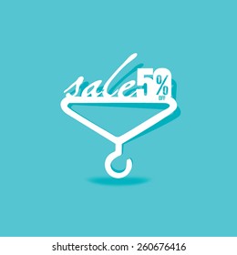 hanger with sale discount illustration 