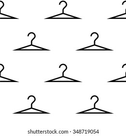 hanger seamless pattern white