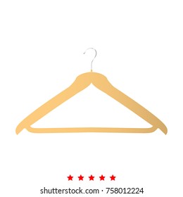 Hanger set icon . Flat style .