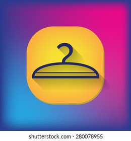 hanger sign. symbol and fashion icon hangers