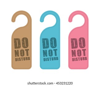 hanger signs do not disturb vector.