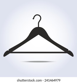 Hanger simple icon in vector gray color