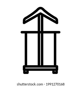 Hanger Stand Icon. Bold outline design with editable stroke width. Vector Illustration.
