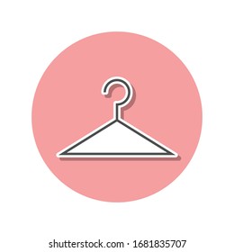 hanger sticker icon. Simple thin line, outline vector of web icons for ui and ux, website or mobile application
