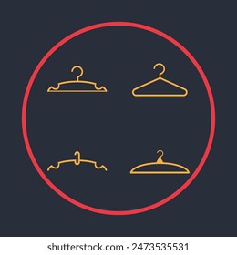 Hanger symbol abstract beautiful black background vector illustration design