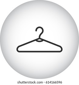 Hanger symbol simple line icon on background