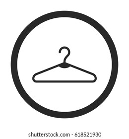 Hanger symbol simple , silhouette icon on background