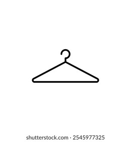 Hanger thin line vector icon.