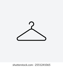 Hanger thin liner icon isolated.