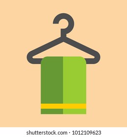 hanger and towel icon